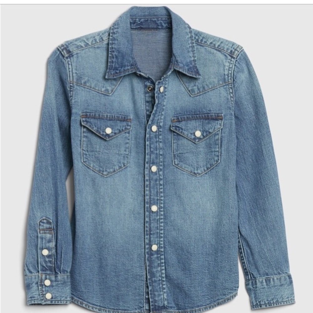 Kids Denim Western Shirt